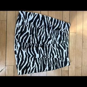 Zebra Mini Skirt